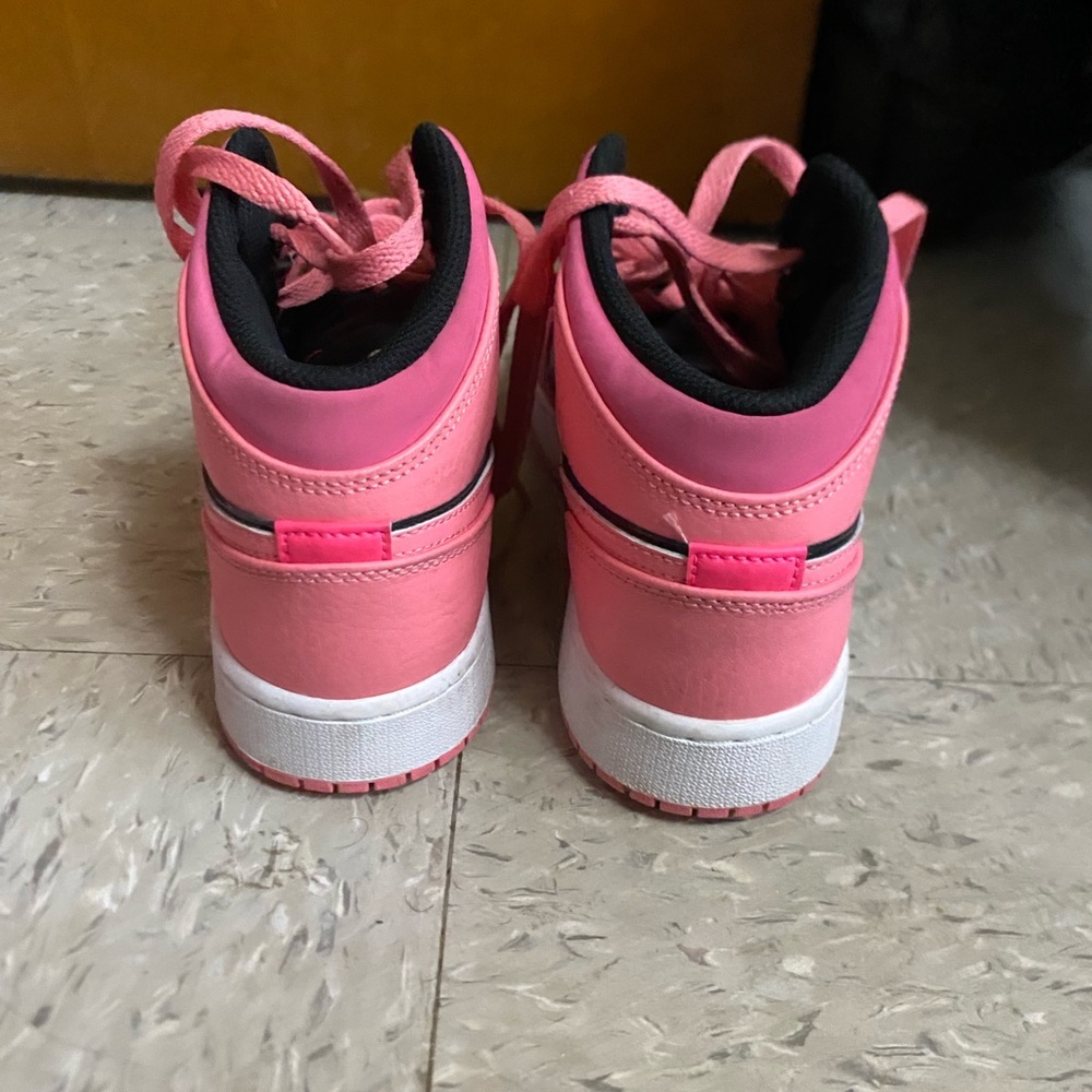 Jordan Women's Pink and Black Sneakers - Picture 3 of 4